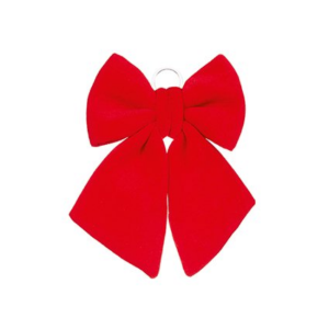 RED VELVET BOW 30CM