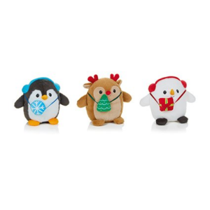 CHRISTMAS CHARACTER PLUSH 20CM - 3 ASST.