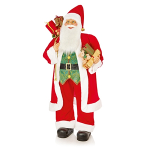 STANDING SANTA W/ PRESENTS 1.2M