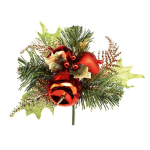 HOLLY AND APPLE PICK - 16CM