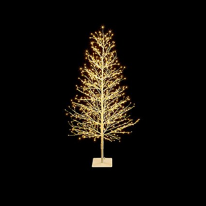 TWINKLING LIT WARM WHITE MICROBRIGHTS TREE - 1.2M