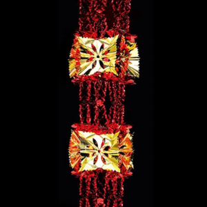 RED AND GOLD FOIL GARLAND 2.7MX33CM