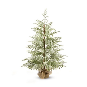 FLOCKED NATURAL TOUCH TREE - 90CM