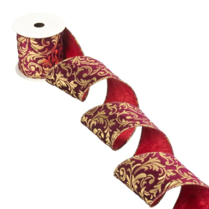 DAMASK DELUXE VELVET RIBBON 89MM, 3M