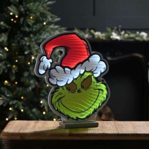 INFINITY LIGHT GRINCH IN SANTA SUIT