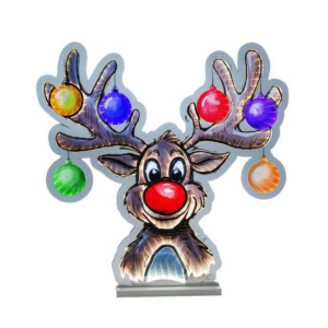 INFINITY LIGHT BAUBLE REINDEER 40CM