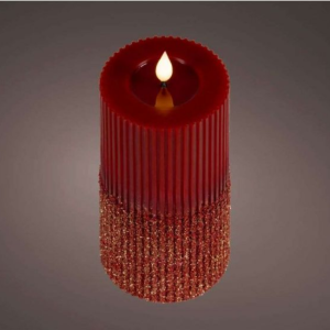WARM WHITE LED OXBLOOD CANDLE