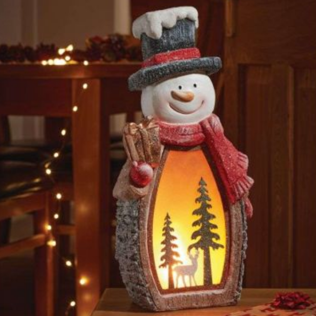 WOODSMAN GLOW SANTA/SNOWMAN 45CM - Image 2