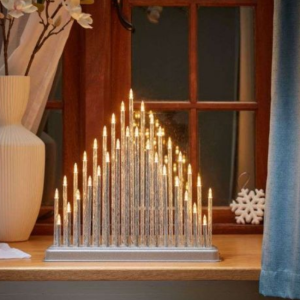 SILVER CANDLEBRIDGE - 33 LED