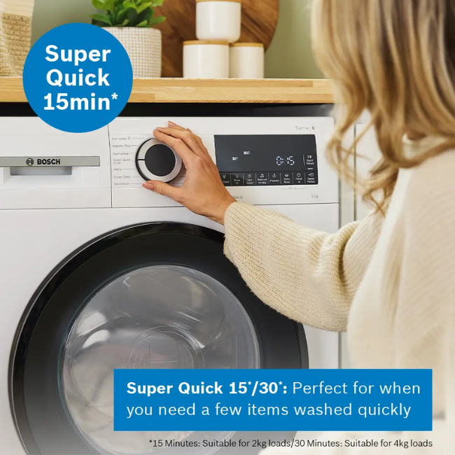 BOSCH SERIES 6 WASHING MACHINE 9KG WGG24400GB - Image 3