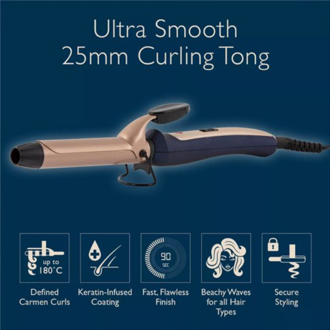 CARMEN 25MM CURLING TONG C81060BC - Image 2