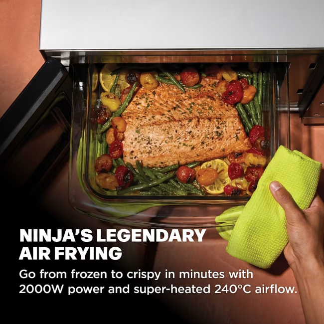 NINJA CRISPI MICROWAVE SILVER MW101UK - Image 4