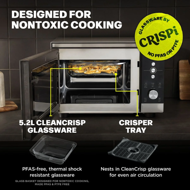 NINJA CRISPI MICROWAVE SILVER MW101UK - Image 2