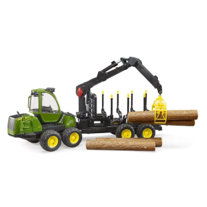 JOHN DEERE 1210E FORWARDER WITH 4 TRUNKS & GRAB