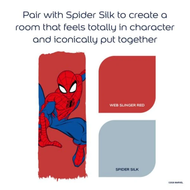 DULUX EASYCARE MARVEL SPIDERMAN - WEB SLINGER RED 1.25L - Image 5