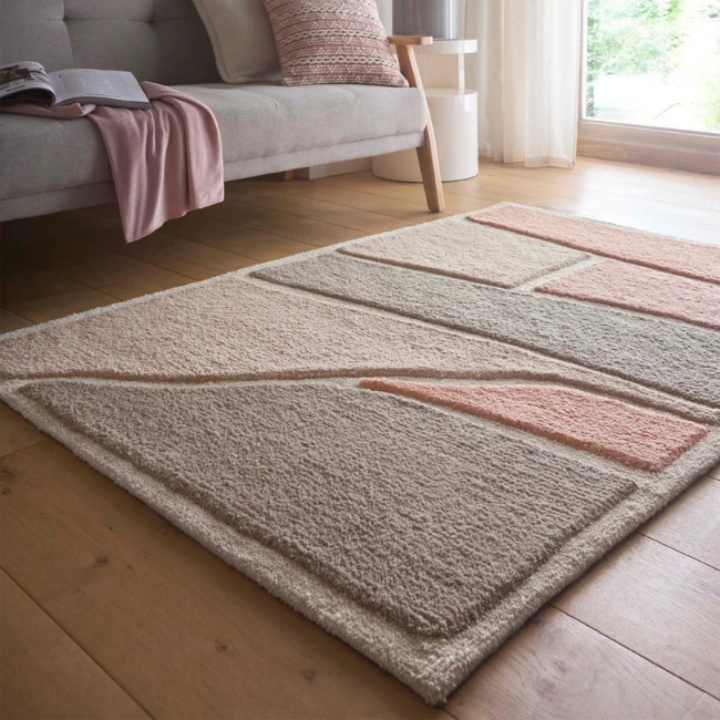 ORIGINS PINK/GREY 170X120CM - Image 2