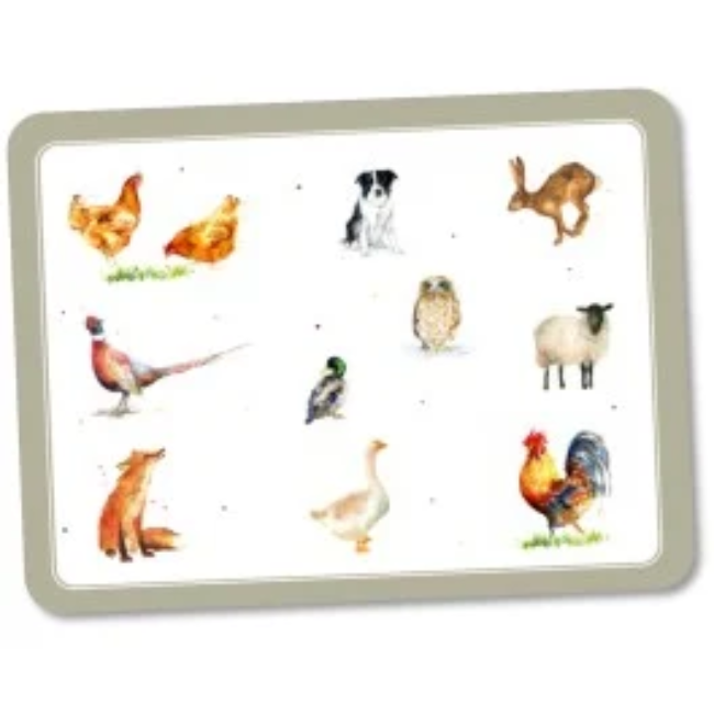 FARM FRIENDS TABLEMAT SET OF 6