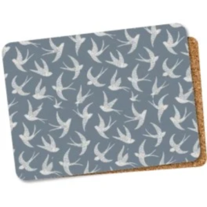 BLUE SWALLOWS TABLEMATS SET OF 6