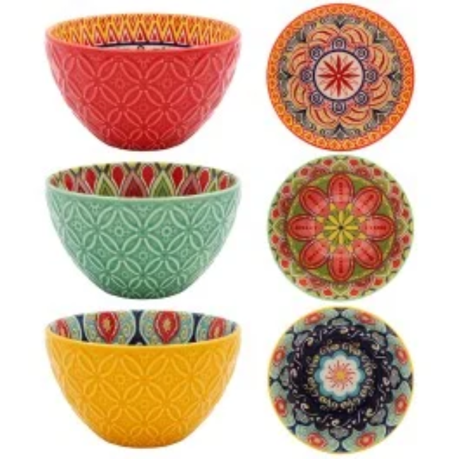 TUSCANY BOWL 12CM - 6 ASST. PATTERNS