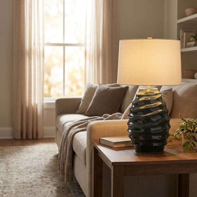 MARA CERAMIC TABLE LAMP 72CM - Image 2