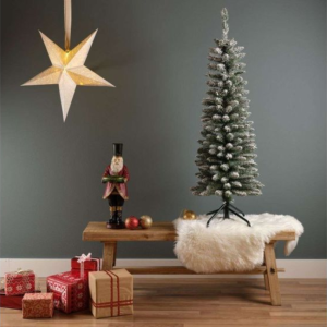 PENCIL PINES SNOWY CHRISTMAS TREE 180CM