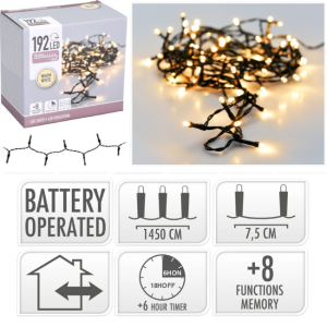 WARM WHITE LED LIGHT B/O - 196