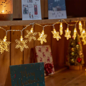 SNOFLAKE STRINGLIGHTS - SET OF 20