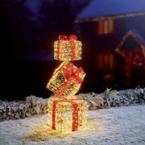 LIT 3 PARCEL STACK GOLDEN ELEGANCE 96CM