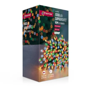 MULTIACTION MULTI COLOUR SUPABRIGHTS LED W/ TIMER - 1000