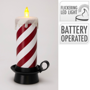 CANDY CANE CANDLE 29CM