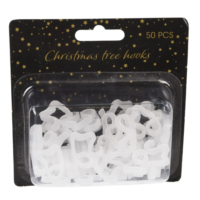 CHRISTMAS TREE HOOKS - 50PC