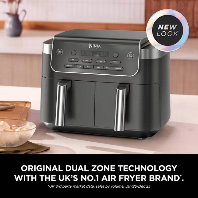 NINJA DUALZONE 7.6L 2 DRAWER AIR FRYER DZ801UK - Image 2