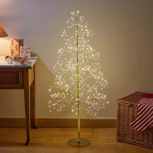 GOLDEN TWINKLING TREE - 1.2M, LV