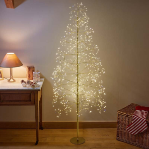GOLDEN TWINKLING TREE - 1.8M, LV