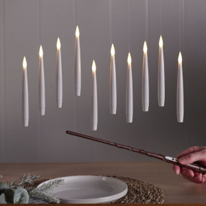 LED FLOATING CANDLES WITH WAND 10PACK
