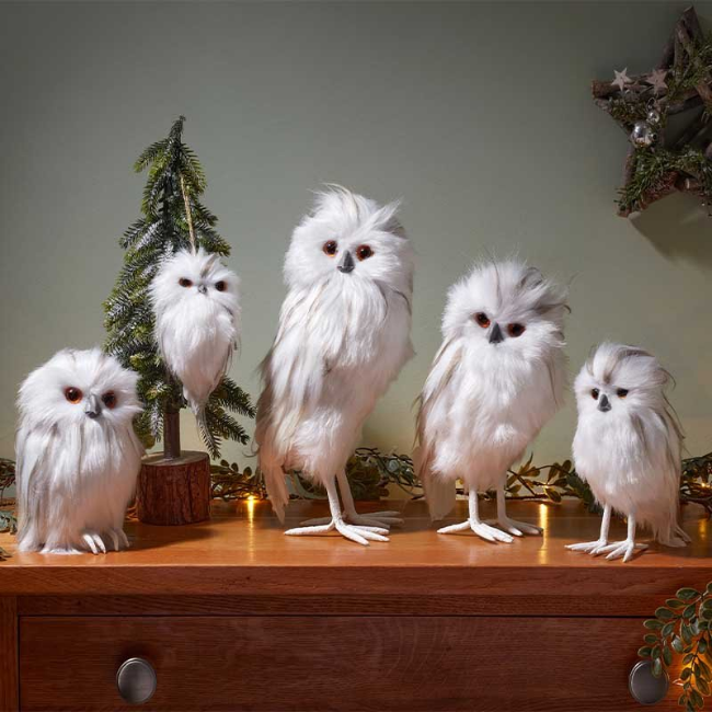 SNOWY OWL - 27CM