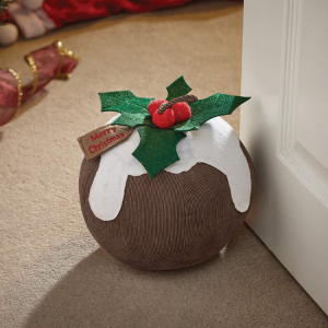 XMAS PUD DOORSTOP
