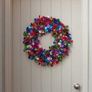 X-BLING! BAUBLE WREATH - 45CM