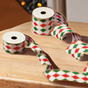 HARLEQUIN PREMIUM WIRED RIBBON, 3M - 38MM